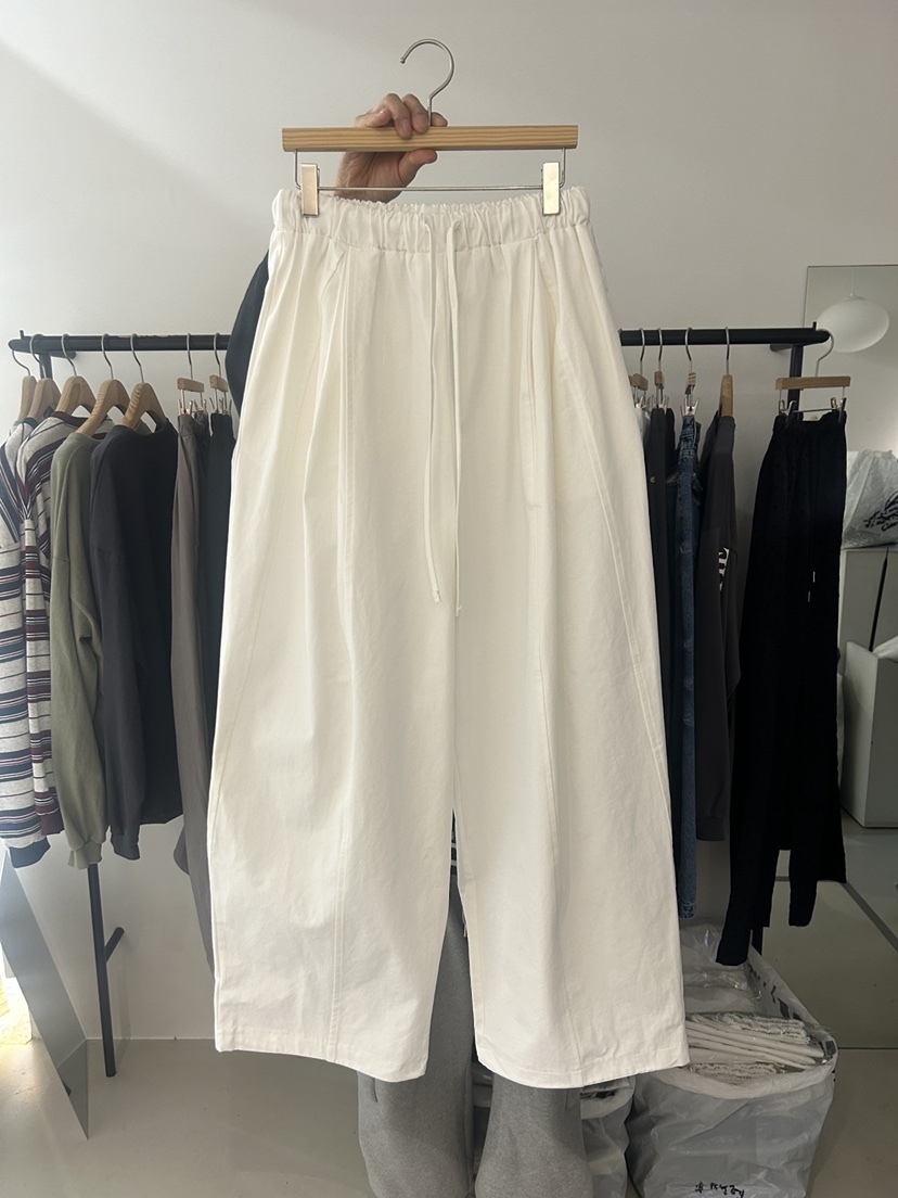 AS THOUGHT韓國代購女士新款休閑推薦職業26春夏休閑褲褶裥AS THOUGHT休閑褲圖色1