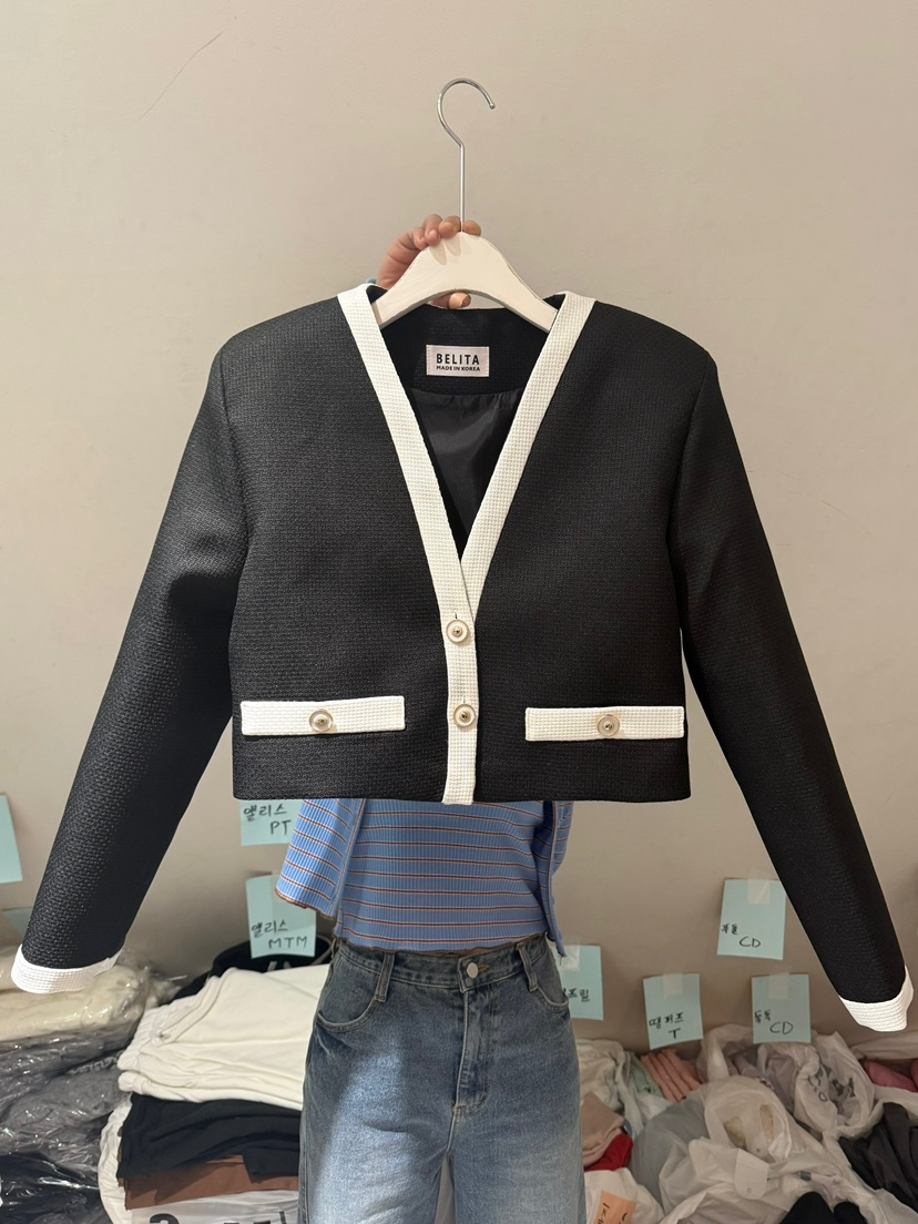 BELITA-L韓國代購女裝新款時尚推薦26春夏休閑真品職業夾克BELITA-L夾克圖色3