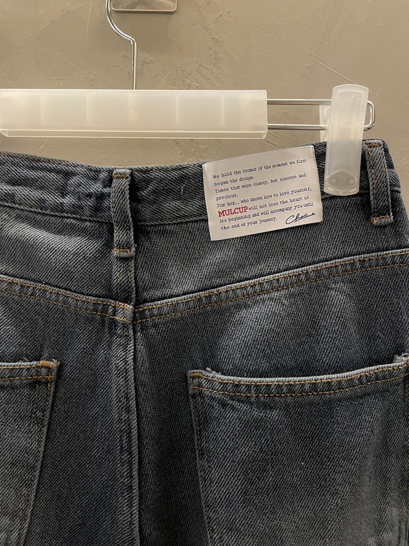 MULCUP韓國代購女裝新款推薦熱賣時尚職業真品人氣牛仔褲MULCUP牛仔褲