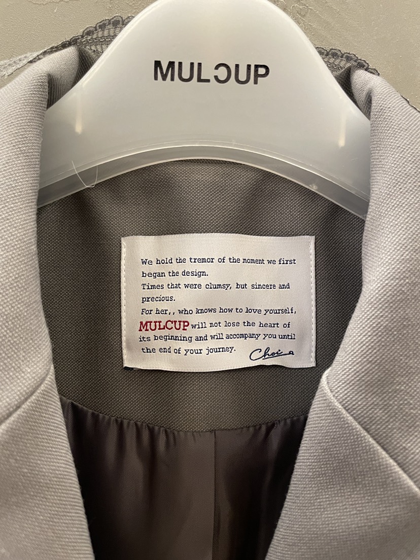MULCUP韓國直郵女士新品職業人氣熱賣休閑真品夾克含絲帶MULCUP夾克
