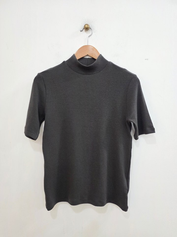 LE MIU韓國直郵女裝新品26春季熱賣職業時尚T恤羊毛高領LE_MIUT恤圖色18墨色