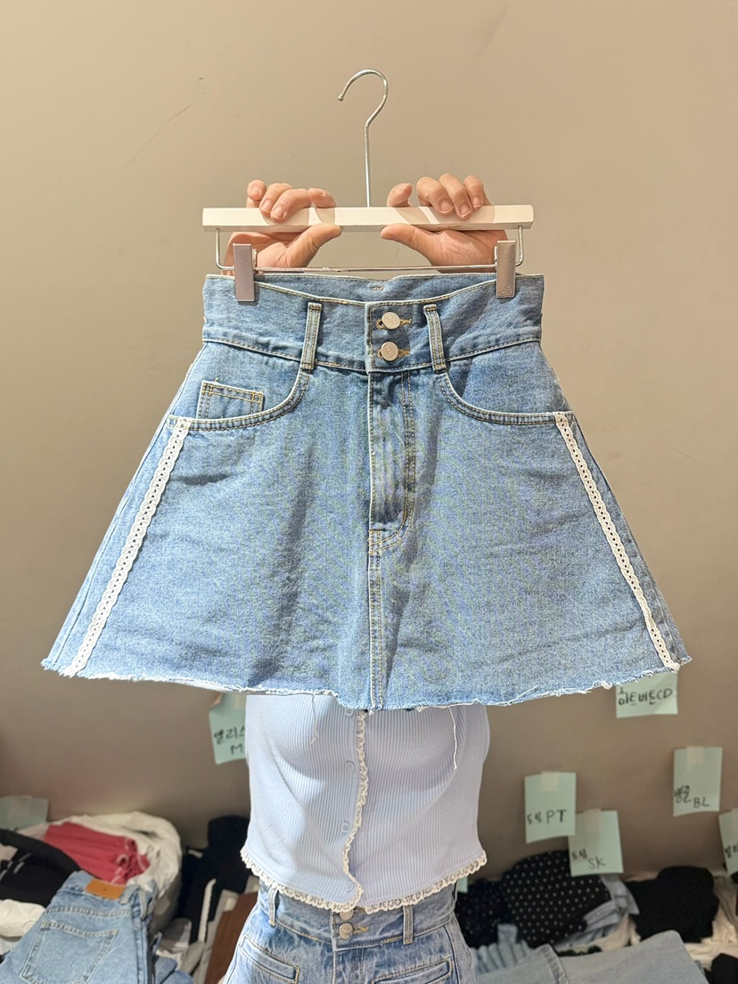 BELITA-L韓國代購女士新款時尚人氣職業休閑熱賣短裙蕾絲BELITA-L短裙圖色1