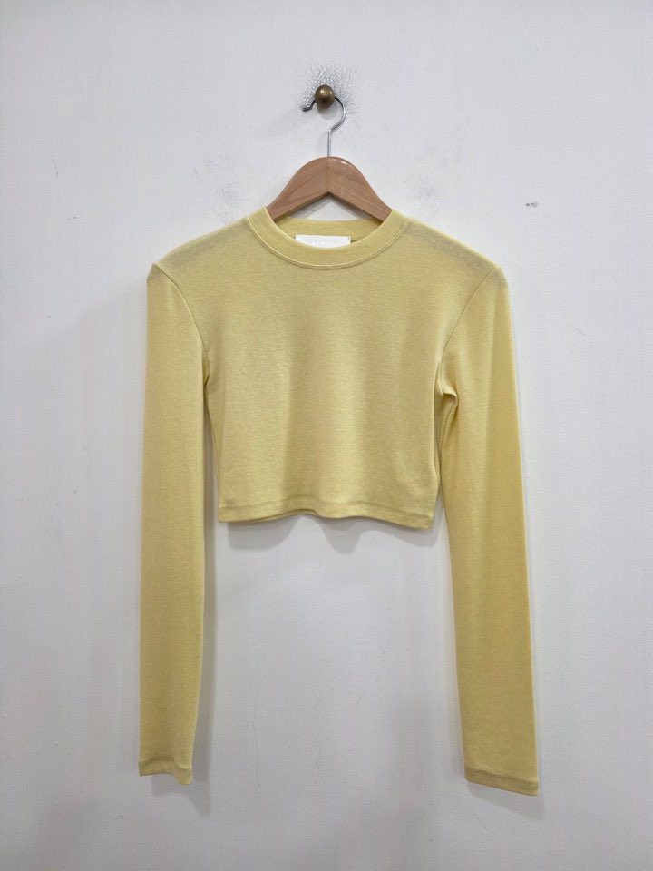 LE MIU東大門實拍女士新品職業休閑人氣長袖T恤羊毛短款LE_MIU長袖T恤圖色5