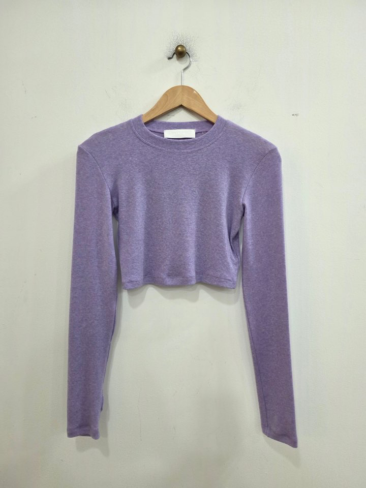 LE MIU東大門實拍女士新品職業休閑人氣長袖T恤羊毛短款LE_MIU長袖T恤圖色10