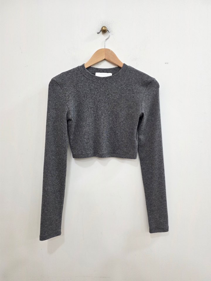 LE MIU東大門實拍女士新品職業休閑人氣長袖T恤羊毛短款LE_MIU長袖T恤圖色13