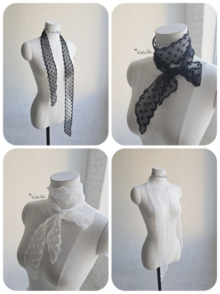 EBADA東大門直郵女士新款職業熱賣26春夏推薦圍巾披肩蕾絲EBADA圍巾/披肩