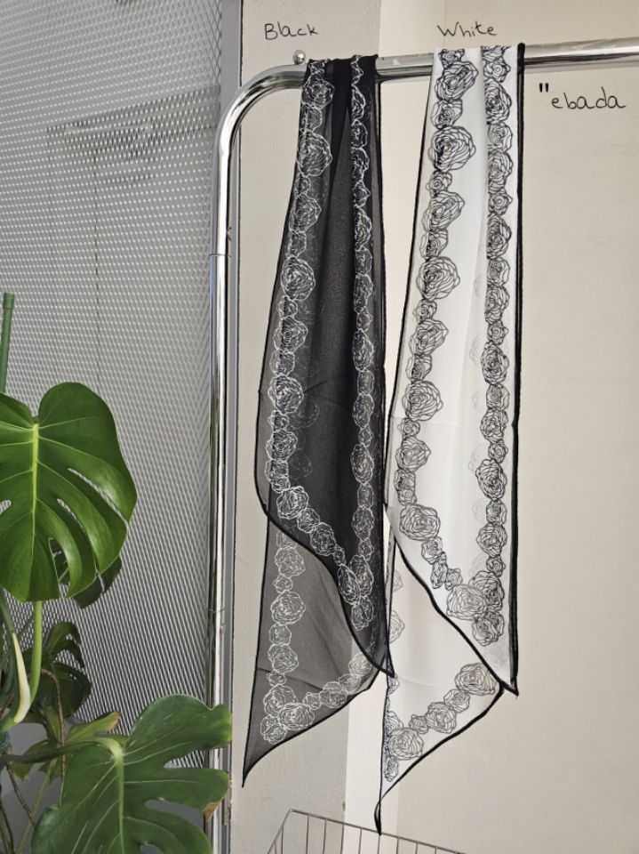 EBADA韓國代購女士新品休閑職業真品人氣推薦圍巾披肩雪紡EBADA圍巾/披肩