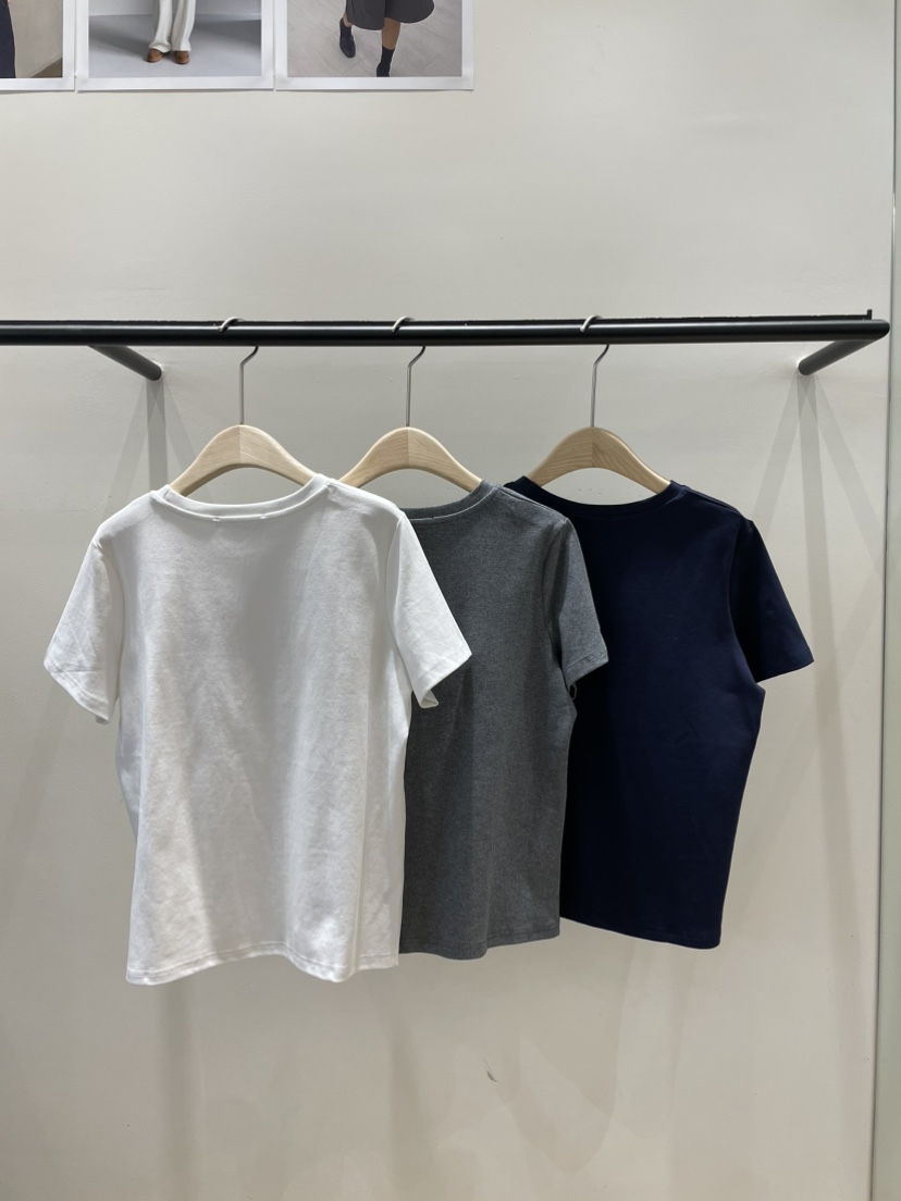 NEOUL東大門直郵女裝新款熱賣人氣職業真品時尚休閑26春夏T恤NEOUL/ahin雙領標簽T恤