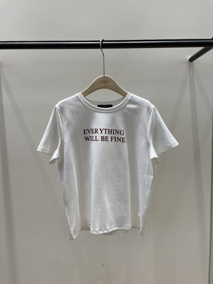 NEOUL東大門直郵女裝新款熱賣人氣職業真品時尚休閑26春夏T恤NEOUL/ahin雙領標簽T恤圖色1