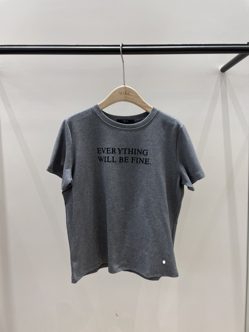 NEOUL東大門直郵女裝新款熱賣人氣職業真品時尚休閑26春夏T恤NEOUL/ahin雙領標簽T恤圖色2