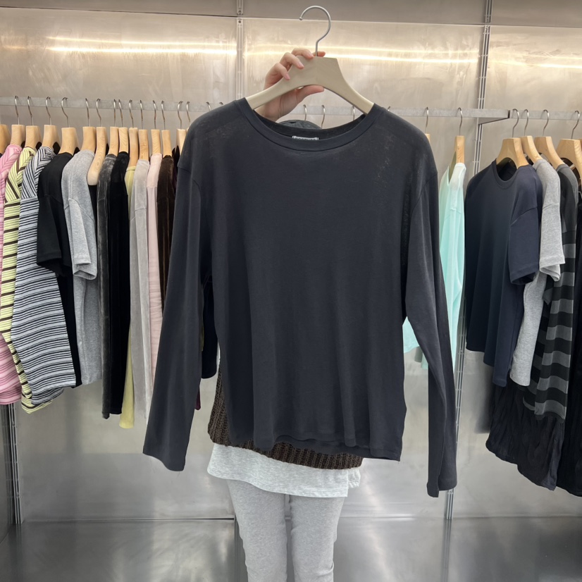 ESSENCE東大門代購女裝新品真品職業熱賣人氣26春夏長袖T恤ESSENCE長袖T恤圖色2