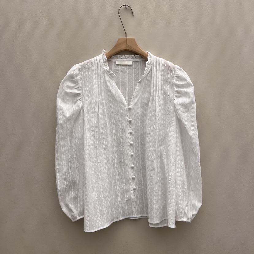 EOOB/LAMEREI韓國代購女士新款熱賣推薦人氣襯衫蕾絲衫褶裥EOOB/LAMEREI襯衫/蕾絲衫圖色1