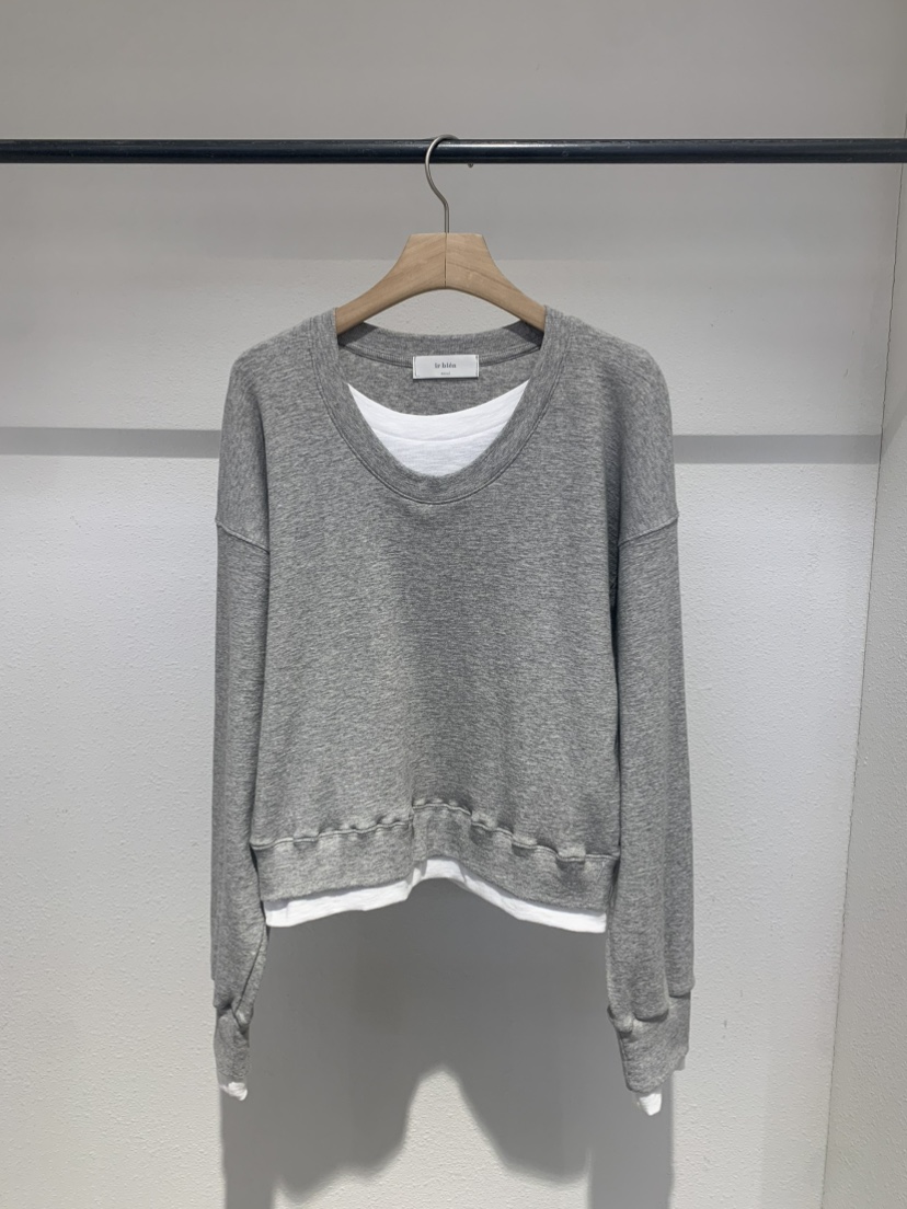 IR BIEN/BIENBIEN東大門代購女士新款休閑長袖T恤假兩件IR BIEN/BIENBIEN長袖T恤圖色1