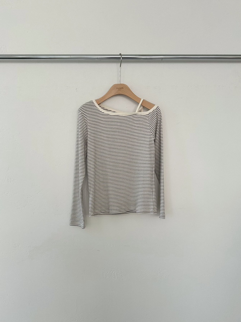 2ND GATE韓國代購女裝新品職業26春夏熱賣推薦休閑長袖T恤2ND GATE長袖T恤圖色1