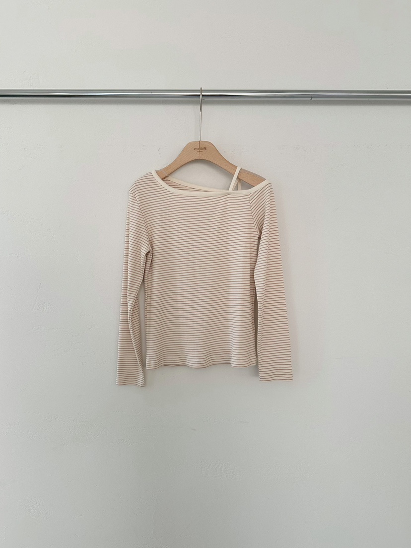 2ND GATE韓國代購女裝新品職業26春夏熱賣推薦休閑長袖T恤2ND GATE長袖T恤圖色2