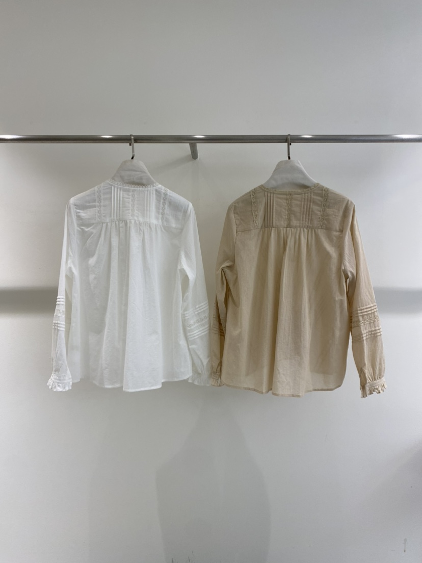 1968東大門直郵女裝新品真品熱賣職業推薦26春夏襯衫蕾絲衫V領1968/YEOUYA襯衫/蕾絲衫