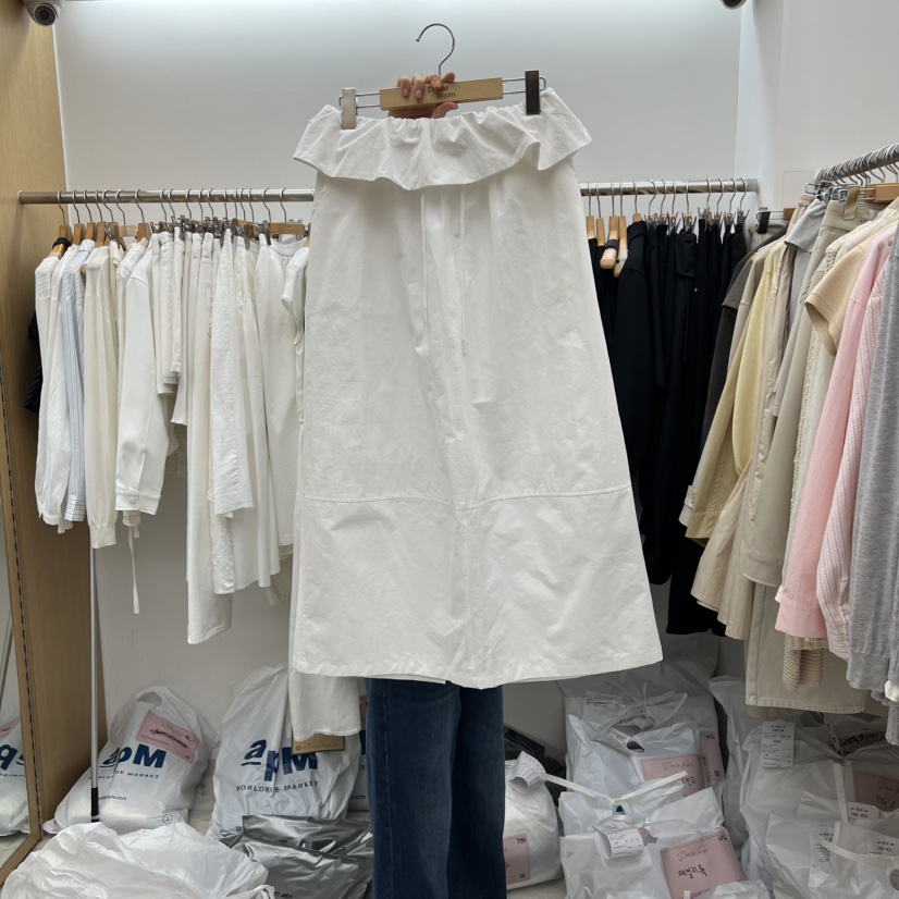 DRESS ROOM東大門代購女裝新款人氣職業熱賣半身裙中短裙棉DRESS ROOM半身裙/中短裙圖色1