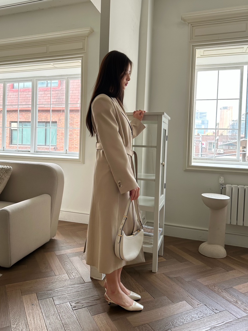 2ND GATE東大門代購女士新品職業26春夏推薦長款風衣含腰帶2ND GATE長款風衣