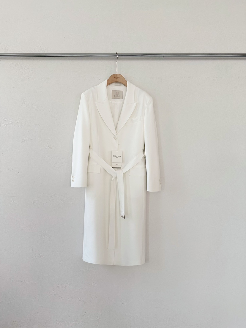 2ND GATE東大門代購女士新品職業26春夏推薦長款風衣含腰帶2ND GATE長款風衣圖色2