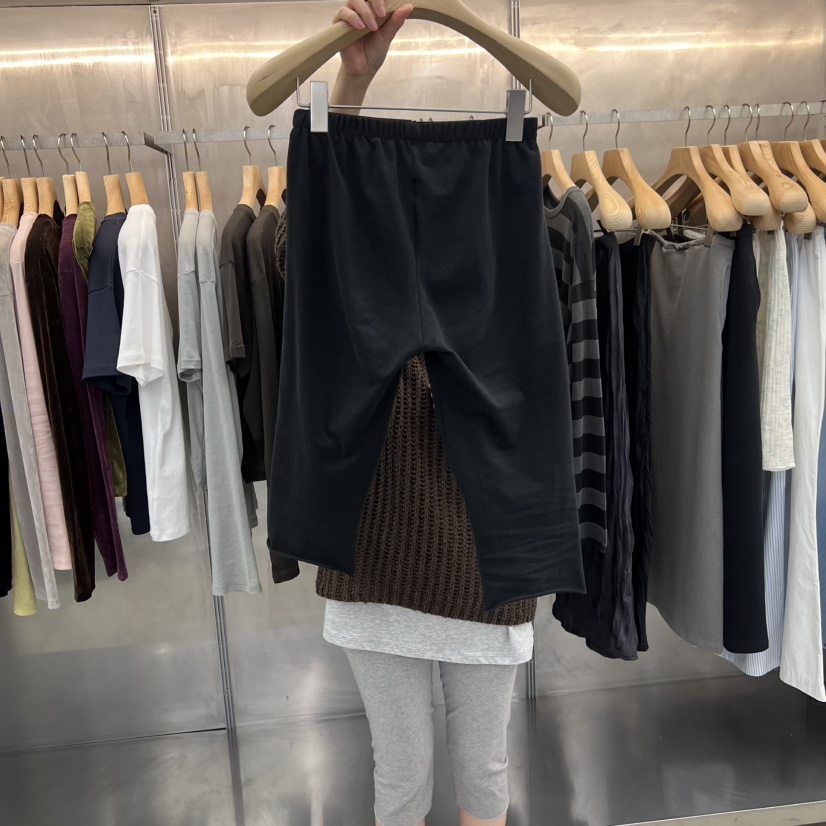 ESSENCE東大門直郵女裝新款26春夏打底褲鯊魚褲中長款緊身褲ESSENCE打底褲/鯊魚褲