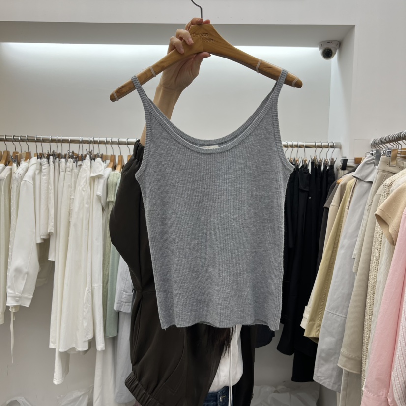 DRESS ROOM韓國代購女士新款人氣休閑熱賣真品時尚吊帶背心DRESS ROOM吊帶/背心圖色2