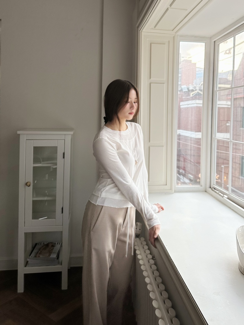 2ND GATE韓國直郵女士新品真品休閑推薦熱賣26春夏長袖T恤2ND GATE長袖T恤