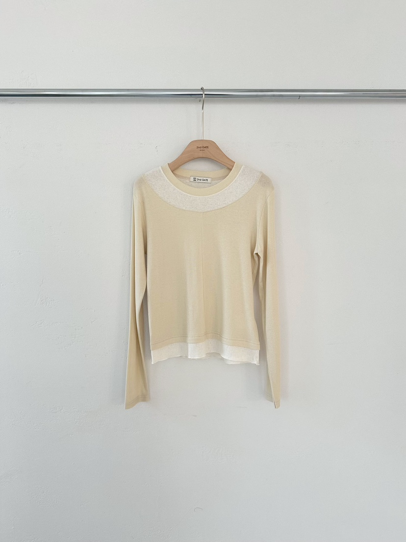 2ND GATE韓國直郵女士新品真品休閑推薦熱賣26春夏長袖T恤2ND GATE長袖T恤圖色3