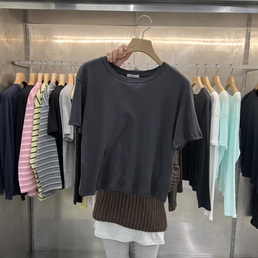 ESSENCE東大門實拍女裝新品熱賣人氣休閑真品職業26春夏T恤ESSENCET恤圖色3