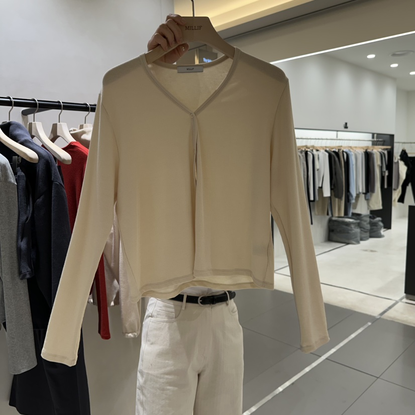 MILLIF東大門實拍女士新品職業熱賣休閑真品時尚26春夏長袖T恤MILLIF長袖T恤圖色2