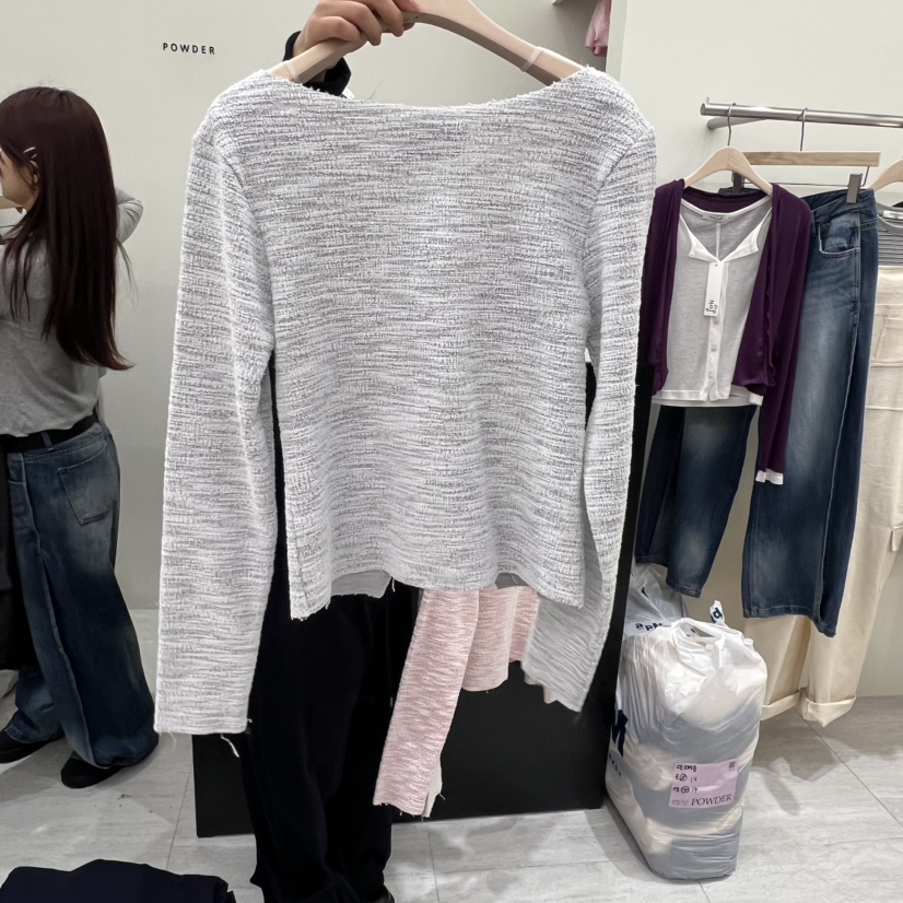 POWDER東大門直郵女士新品推薦職業真品人氣時尚熱賣針織衫POWDER針織衫