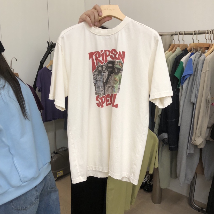 DOHWAJI東大門實拍女裝新品時尚職業人氣真品熱賣T恤復古DOHWAJIT恤圖色1