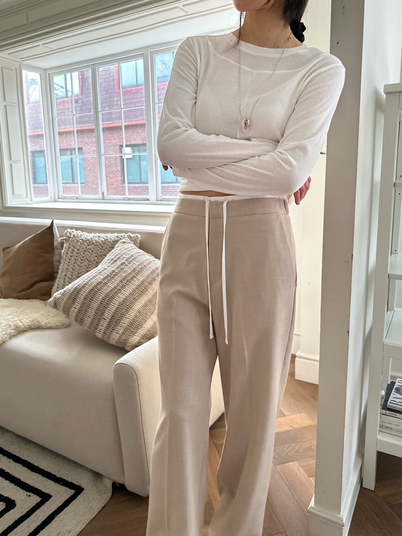 2ND GATE東大門代購女士新品休閑人氣26春夏推薦職業休閑褲2ND GATE休閑褲