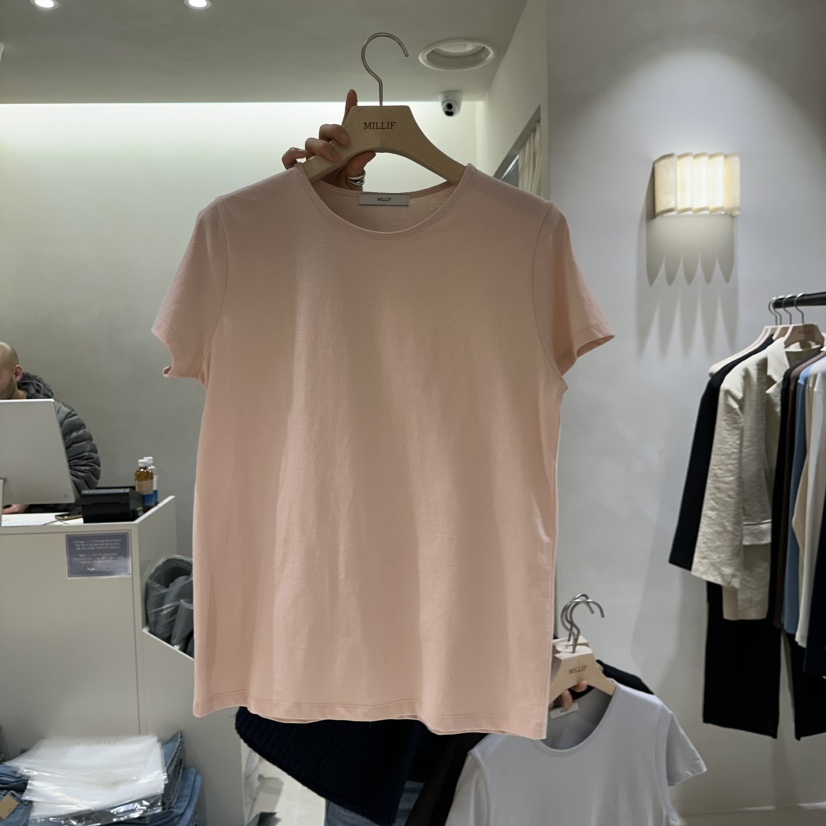 MILLIF東大門實拍女裝新品推薦人氣熱賣時尚職業真品26春夏T恤MILLIFT恤圖色2