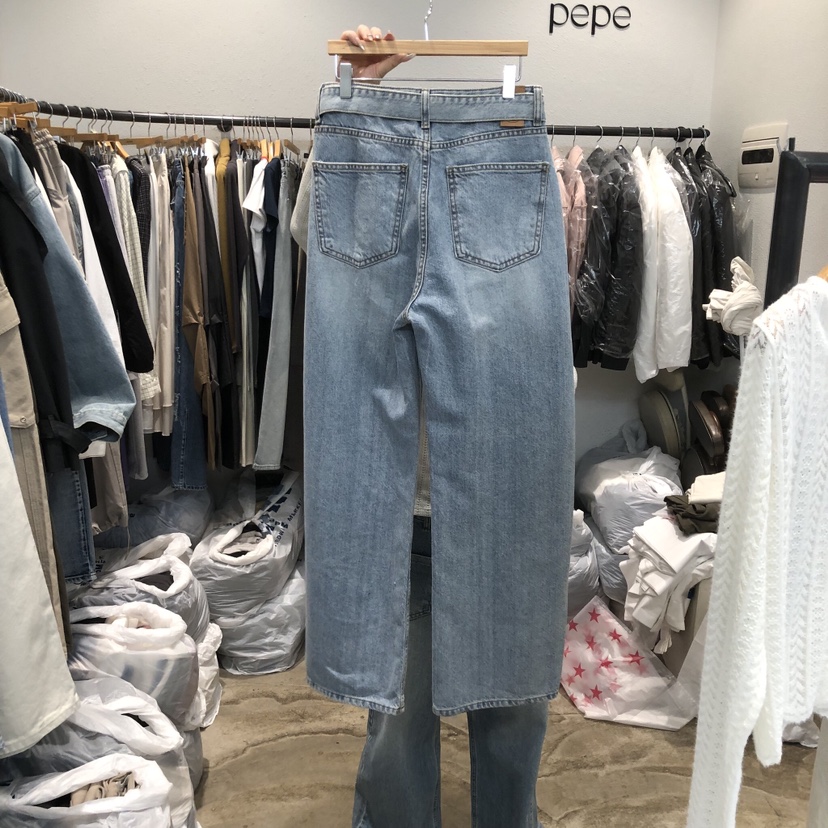 ALMOND PEPE東大門實拍女士新品時尚熱賣休閑牛仔褲腰帶ALMOND PEPE牛仔褲