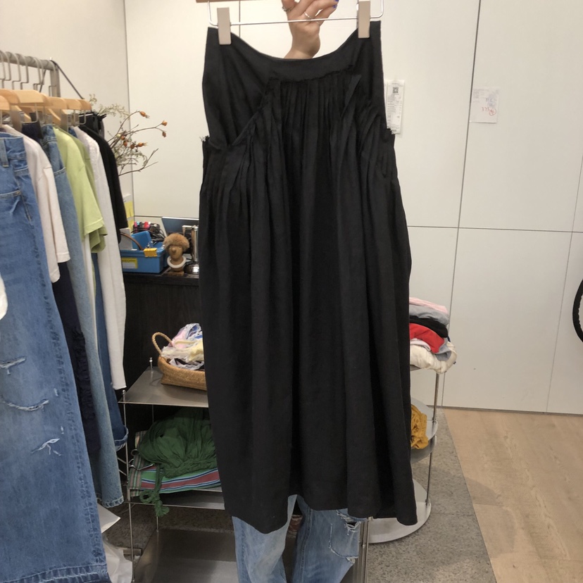 DOHWAJI韓國代購女裝新款休閑熱賣人氣真品推薦時尚長裙百褶DOHWAJI長裙圖色1