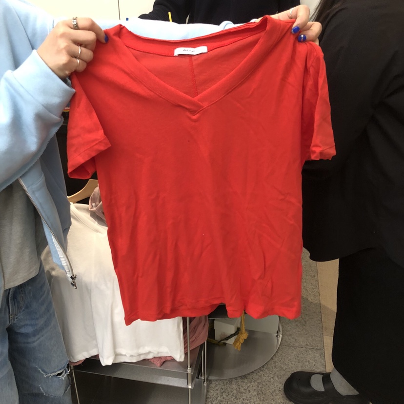 DOHWAJI東大門直郵女士新款職業26春夏人氣T恤不含內搭V領DOHWAJIT恤圖色4