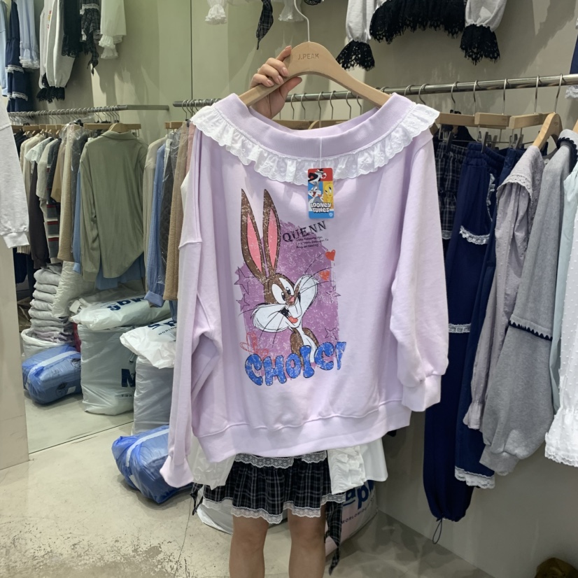 J PEAK/BY FLOW東大門直郵女裝新款職業休閑熱賣衛衣兔子J PEAK衛衣圖色1