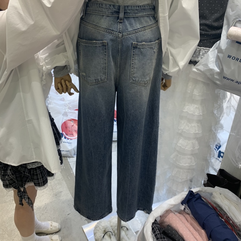 J PEAK/BY FLOW東大門代購女士新品26春夏真品熱賣牛仔褲J PEAK牛仔褲