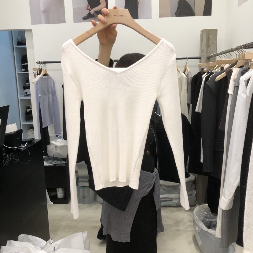 RECOVER東大門實拍女裝新款休閑時尚真品熱賣推薦人氣針織衫RECOVER/MOMENT針織衫圖色1