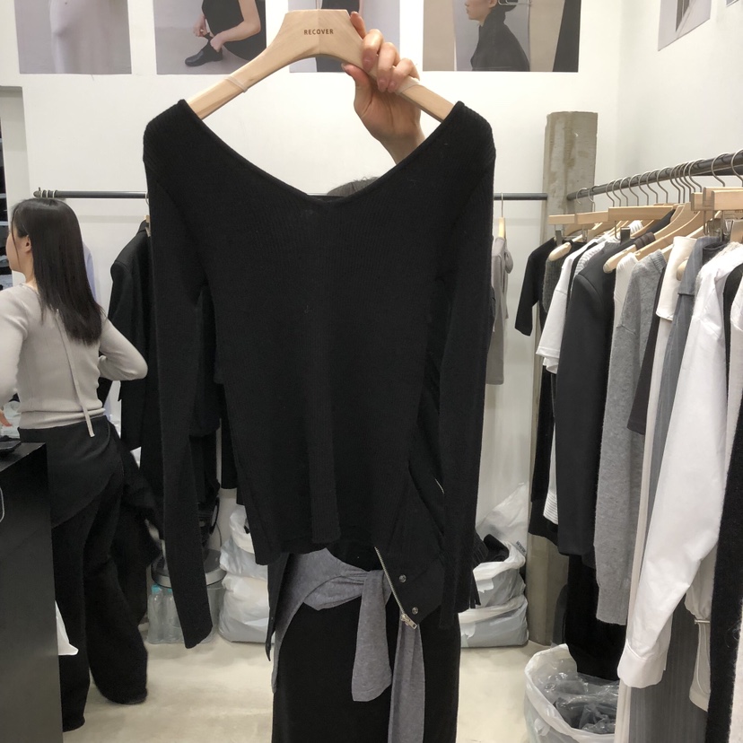 RECOVER東大門實拍女裝新款休閑時尚真品熱賣推薦人氣針織衫RECOVER/MOMENT針織衫圖色2