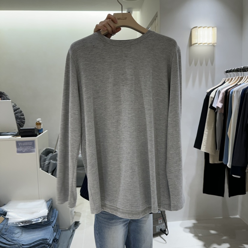 MILLIF韓國代購女士新款熱賣真品26春夏職業人氣休閑長袖T恤MILLIF長袖T恤圖色2