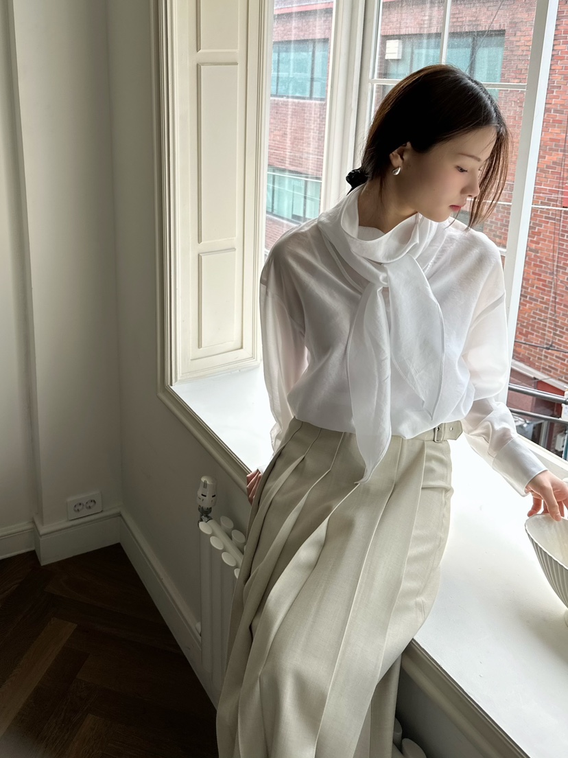 2ND GATE東大門代購女裝新款真品人氣26春夏襯衫蕾絲衫圍巾2ND GATE襯衫/蕾絲衫