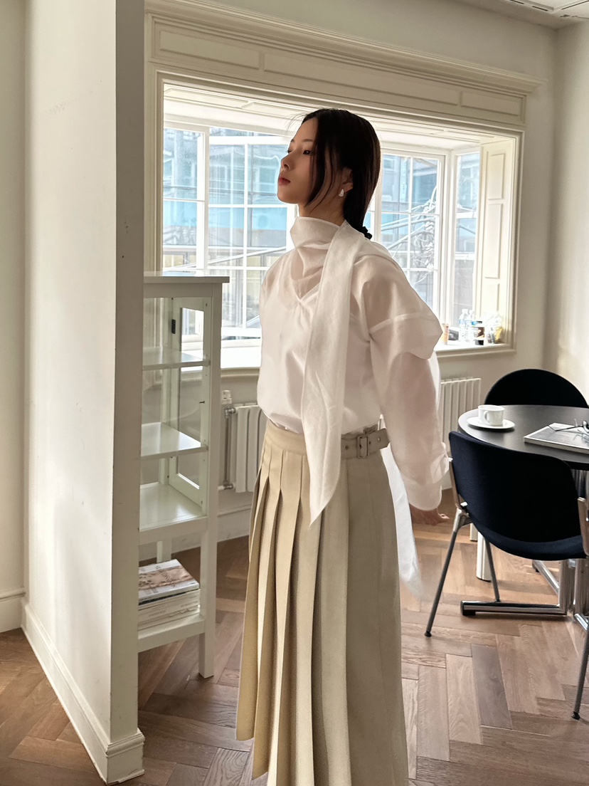 2ND GATE東大門代購女裝新款真品人氣26春夏襯衫蕾絲衫圍巾2ND GATE襯衫/蕾絲衫