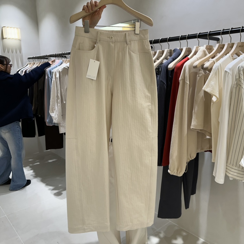 MILLIF東大門代購女裝新款真品休閑職業時尚推薦26春夏休閑褲MILLIF休閑褲圖色1