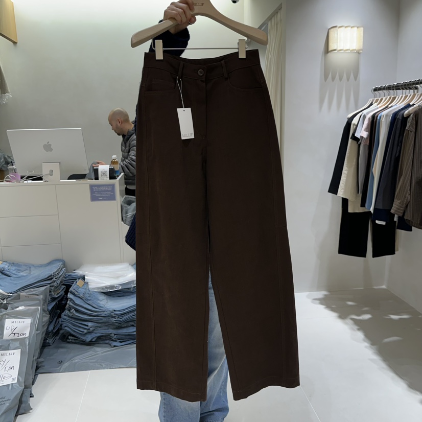 MILLIF東大門代購女裝新款真品休閑職業時尚推薦26春夏休閑褲MILLIF休閑褲圖色2