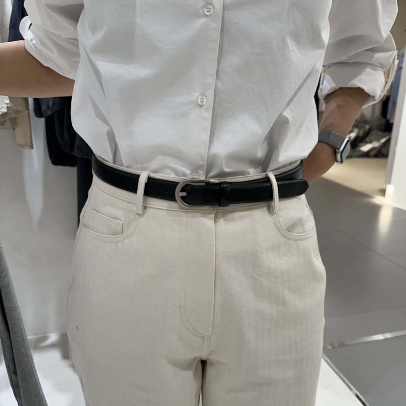 MILLIF東大門直郵女裝新款26春夏熱賣休閑真品腰帶牛皮腰帶MILLIF腰帶圖色2黑色