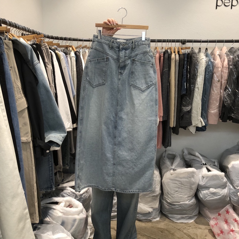 ALMOND PEPE東大門直郵女士新品休閑26春夏熱賣時尚長裙ALMOND PEPE長裙圖色1