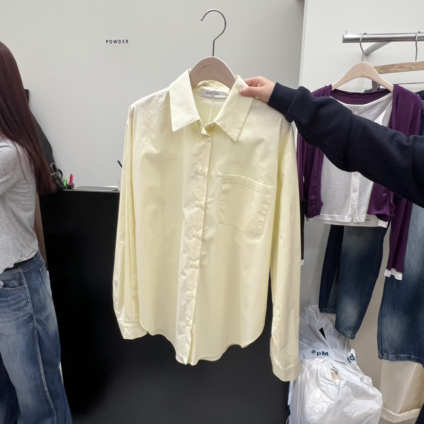 POWDER東大門代購女士新款人氣真品職業時尚推薦襯衫蕾絲衫POWDER襯衫/蕾絲衫圖色2