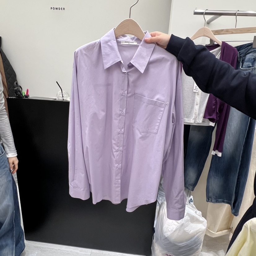 POWDER東大門代購女士新款人氣真品職業時尚推薦襯衫蕾絲衫POWDER襯衫/蕾絲衫圖色3