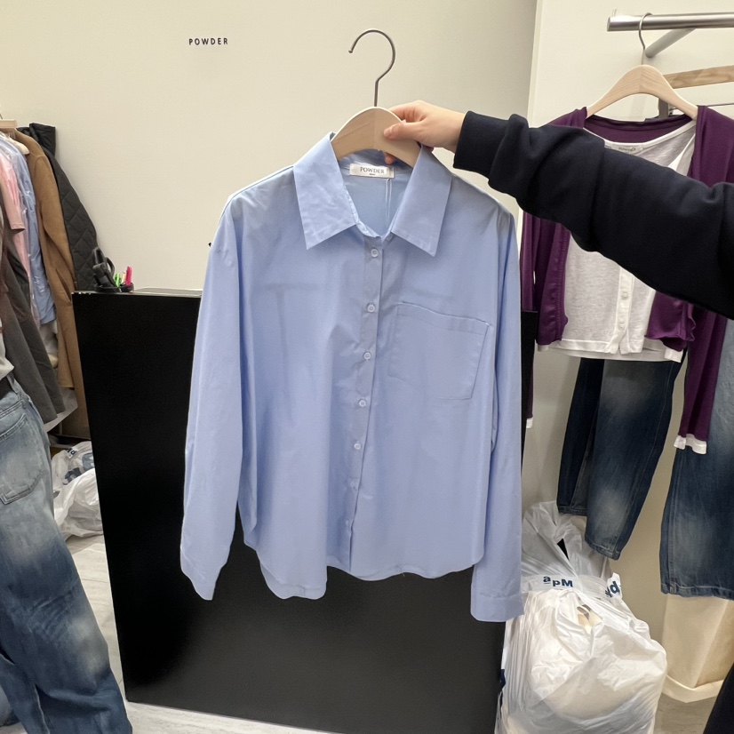 POWDER東大門代購女士新款人氣真品職業時尚推薦襯衫蕾絲衫POWDER襯衫/蕾絲衫圖色4